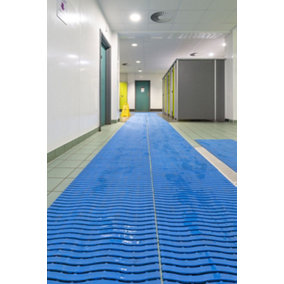 Kumfi Step Duckboard Swimming Pool Walkway Anti-Slip Matting - 60 x 90cm Grey