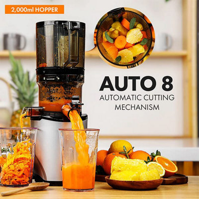 Kuvings Auto 8 Whole Slow Juicer Light Silver Matt