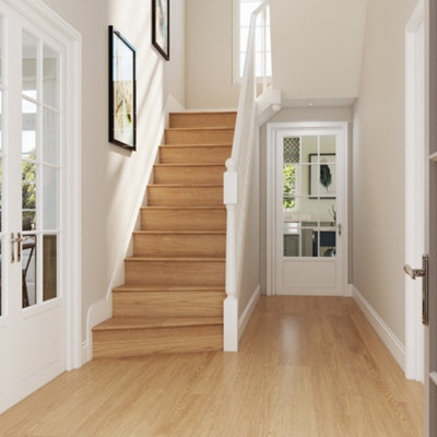 KwikClad Stair Cladding Luxury Vinyl Flooring Tavolara Oak 1.2m²