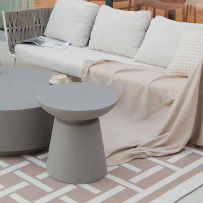 Kylix GRC Side Table in Space Gray