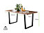 Kylo Brown Wood Effect Dining Table & 6 Black Milan Black Leg Chairs