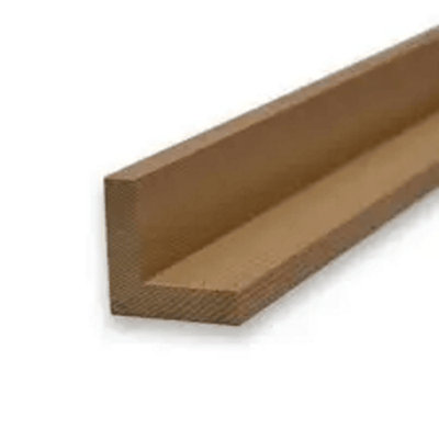 L Corner Premium Canadian Western Red Cedar (L) 1.83m (W) 42mm (T) 42mm Pack of 4 pieces (1 bundle)