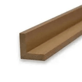 L Corner Premium Canadian Western Red Cedar (L) 1.83m (W) 42mm (T) 42mm Pack of 4 pieces (1 bundle)