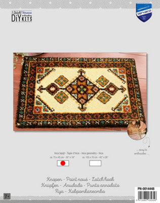 L/HK RUG RECTANGLE - Latch Hook Kit: Rug: Rectangular - Vervaco