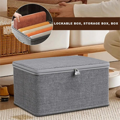 L Lockable Storage Box Password Storage Box Heavy Duty Large Capacity ...