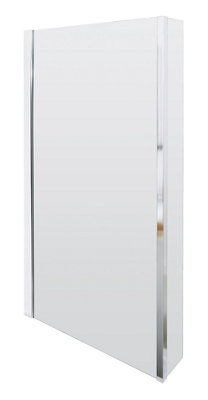 L Shape Left Hand Shower Bath Bundle - Includes Tub, Screen with Fixed Return & Front Panel -  1500mm - Balterley