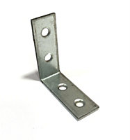 L-Shape Support Metal Narrow Angle Corner Bracket Repair Brace - Size 40x40x15x2mm - Pack of 10