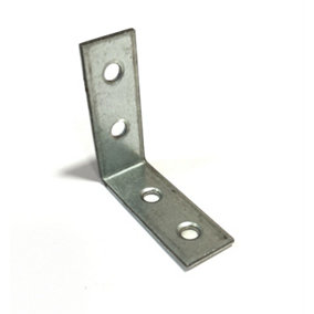 L-Shape Support Metal Narrow Angle Corner Bracket Repair Brace - Size 40x40x15x2mm - Pack of 10