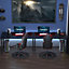 L-Shaped Corner Desk Computer Workstation PC Gaming Table 145 x 81 x 76cm Right