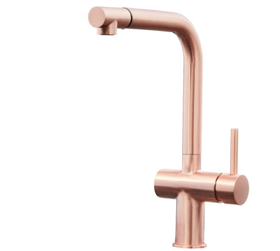 L Shaped Single Lever Handle Pull Out, Copper