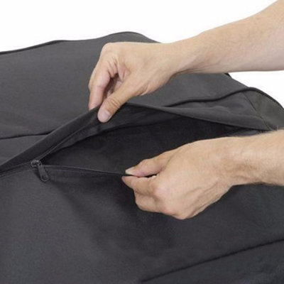 L183 x W66 x H130cm Large Black Garden Cover Waterproof Heavy Duty Anti-UV Grill Cover - 6
