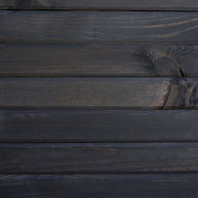 L2m Pine Wood Raised Trough Planter in Grey - 4