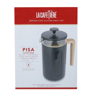 LA CAFETIERE Pisa Machine à café of en acier inoxydable, threecups