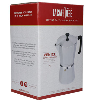 La Cafetière Venice Aluminium Espresso Maker