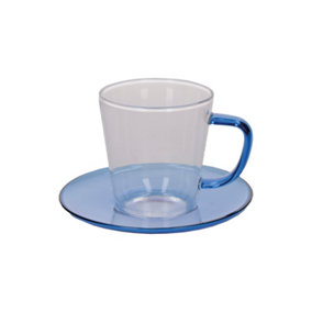 La Cafetiere Colour Blue Tea Cup and Saucer