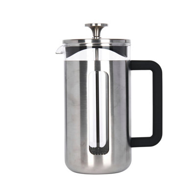 La Cafetiere Pisa Glass Cafetiere with Stainless Steel Frame