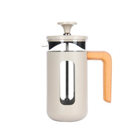 La Cafetiere Pisa Glass Cafetiere with Stainless Steel Frame