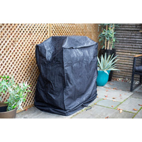 La Hacienda Premium Outdoor Fireplace Cover - PVC - L50 x W87 x H100 cm - Black