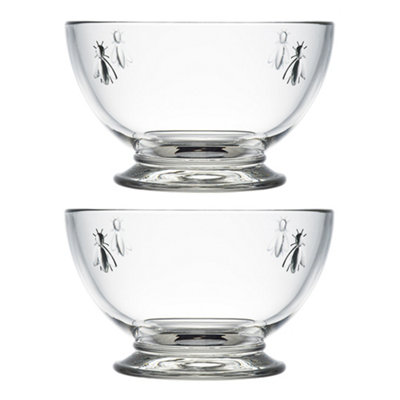 La Rochere Bee Glass Bowl 500ml Set of 2