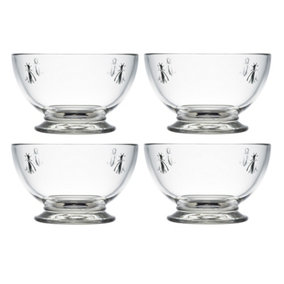 La Rochere Bee Glass Bowl 600ml Set of 4