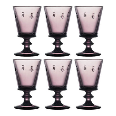 La Rochere Bee Purple Wine Glasses 240Ml Set Of 6