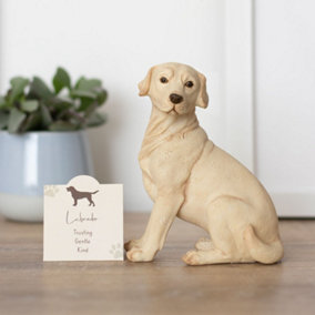Labrador Dog Ornament with Mini Standing Sentiment Card