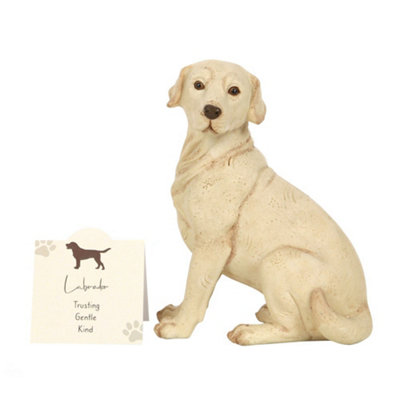 Labrador Dog Ornament with Mini Standing Sentiment Card