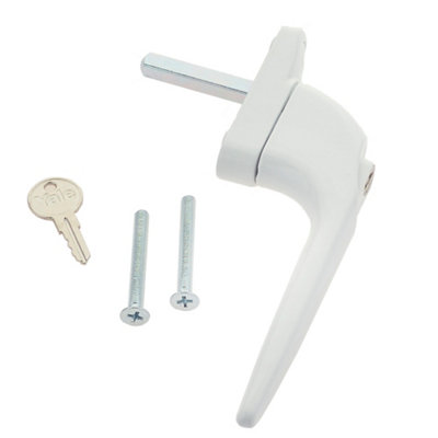 Lacerta Double glazed Window Top Hung Opener Grey/White Obscure Glazed 440 x 610mm