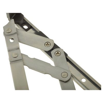 Lacerta Double glazed Window Top Hung Over Fixed Light Grey/White Clear Glazed 610 x 1040mm