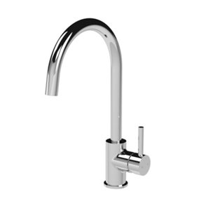 Lacerta Kitchen Mono Mixer Tap with 1 Lever Handle, 436mm - Chrome - Balterley