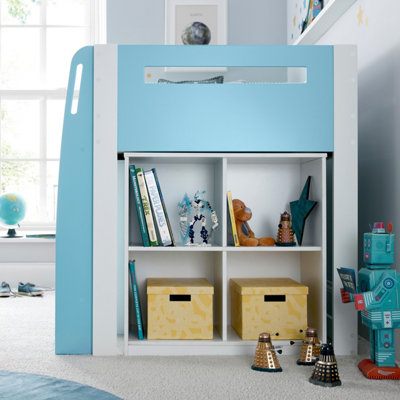 Blue mid sleeper bed discount