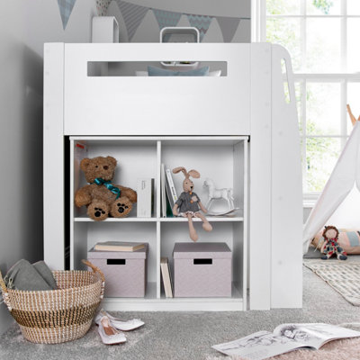 Mid sleeper bed with storage steps online