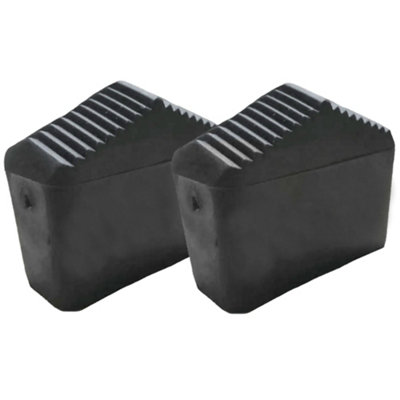Ladder Feet Non-Slip Ladder Leg Cover - Replacement Ladder feet 50x20mm 5x2cm - Pack of 2 - Black