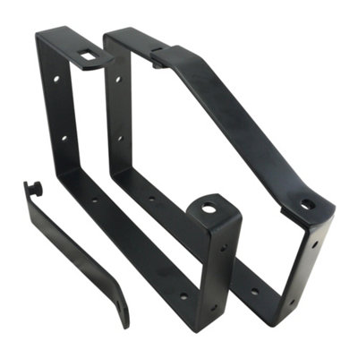 Ladder Rack Brackets, 2 Pack, Lockable Wall & Ceiling Secure Storage Tool Hooks