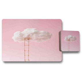 Ladder To the Cotton Clouds Placemat & Coaster Set / Default Title