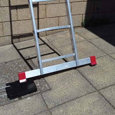 Ladder Leveler For Extension Ladders, Up To 330 LBS Ladder Leg Leveling Tool 1 Pair Height Adjustable Ground