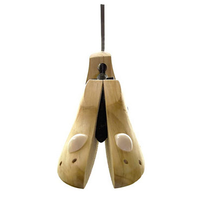 Ladies Pine Wood 3-Way Shoe Stretcher - Extend Width, Length & Height of Tight Fitting Shoes - Fits Sizes 5-8