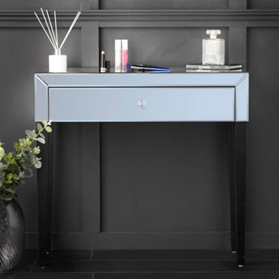 Narrow mirrored 2024 dressing table