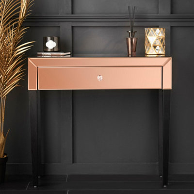 Rose gold and white 2024 dressing table