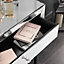 Laguna - Silver Mirrored Dressing Table With Drawer Crystal Handle Perfect For Bedroom Makeup Jewellery Storage