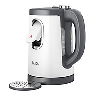 LAICA Dual Flo Electric Kettle With One-Cup Fast Boil Dispense, 1.5L Capacity
