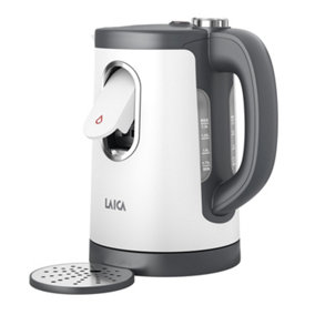 LAICA Dual Flo Electric Kettle With One-Cup Fast Boil Dispense, 1.5L Capacity