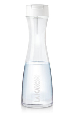 LAICA Glass Water Filter Bottle, GLASSmart 1.1Litre & 1 x FAST DISK Water Filter