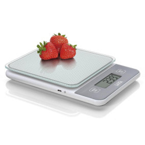 LAICA Kitchen Scale Electronic Rechargeable , 5kg Capacity - White