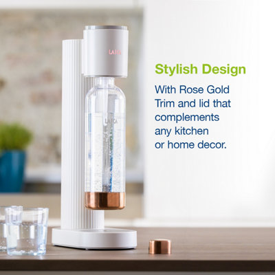 VEVOR Sparkling Water Maker, Soda Maker Machine For Home Carbonating, Soda Maker With 2 BPA-free 1L Bottles, 2 CO2 Cylinders(Not Contain CO2 GAS), Compatible With Mainstream Screw-in 60L CO2 Cylinder