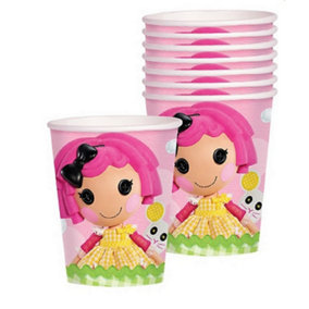 Lalaloopsy Cbs Disposable Cup (Pack of 8) Pink/Yellow/Green (One Size)