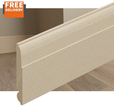 Lambs Tongue Pine Skirting Boards 120 x 20mm x 3.9m. (Pack of 4)  FREE DELIVERY INCLUDED