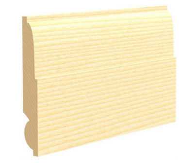 Lambs Tongue Pine Skirting Boards 120mm x 20mm x 3.9m. 4 Lengths In A Pack