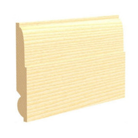 Lambs Tongue Pine Skirting Boards 145mm x 20mm x 3.9m. 4 Lengths In A Pack