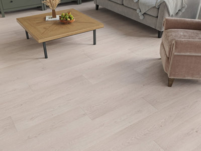 Laminate Flooring 8mm Thick Planks Easy Click Fit, Water-Resistant ...
